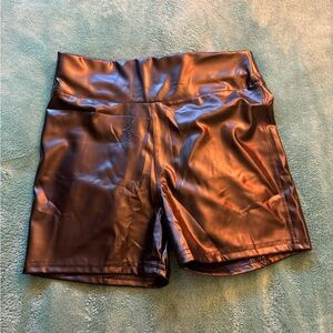 Dolls Kill Vegan Leather Hot Shorts